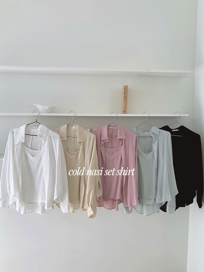 콜드 나시 세트 셔츠 (5colors)