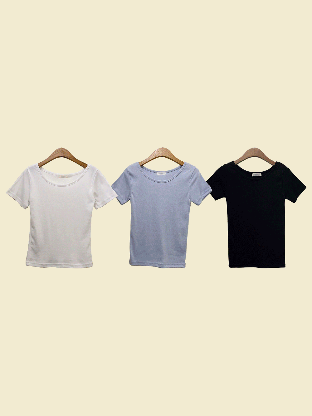 [여름티셔츠]브린 유넥 티셔츠 (3colors)